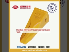 Τυποποιημένο κράμα χάλυβα PC200 Δόντια κουβάς σκάφους