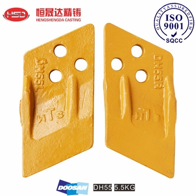 DH55 DH150 Excavator Side Cutter Streamlined Cutting Design OEM Service