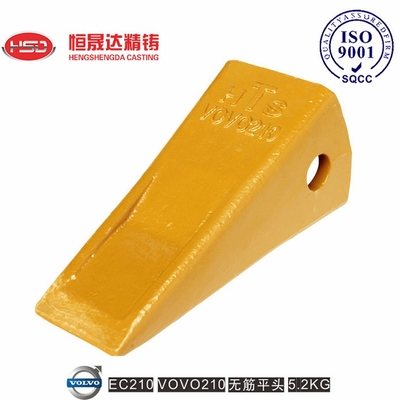 EC210 EC210RC 14530544 VOLVO Flat Bucket Teeth Modular Tip Design