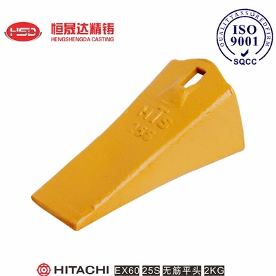 EX70 EX60 25S 25RC 021S TB00395 Excavator Flat Bucket Teeth Self-Cleaning Grooves