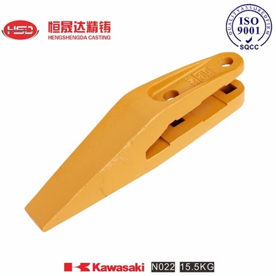N022 Kawasaki Excavator Loader Teeth Dual-Hardness Zones Hard Edge Tough Base