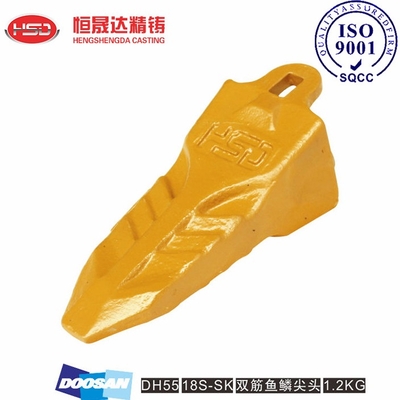DH130 DH55 2713Y1221 18S Excavator Bucket Teeth Triple Tempered Anti-fracture