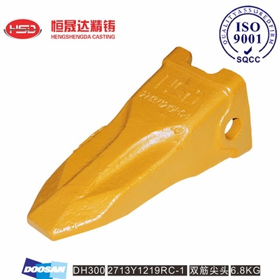 DH300 2713-1219RC 2713-1219 DOOSAN Bucket Teeth Good Heat Dissipation Performance