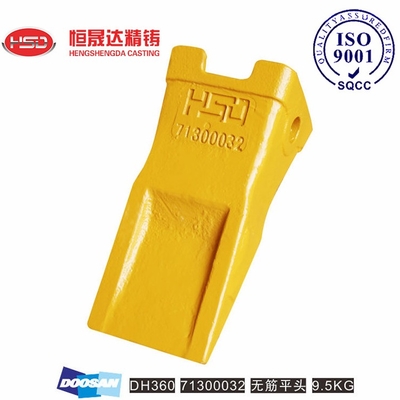 DH360 71300032 DOOSAN Excavator Bucket Teeth Optimized Tooth Shape Structure