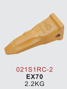 EX70 EX60 25S 25RC 021S TB00395 Excavator Flat Bucket Teeth Self-Cleaning Grooves