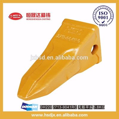 China supplier ground engaging tools excavator rock bucket teeth 2713-9041RC used for DH220 construction machine