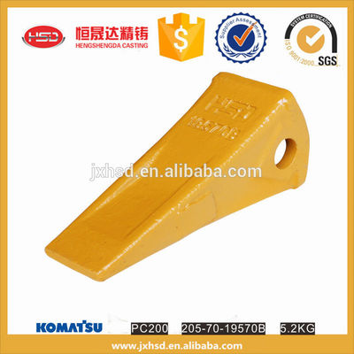 PC200 excavator bucket spare parts rock teeth 19570