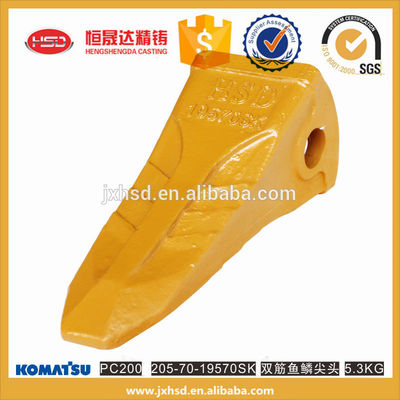 Construction machine parts PC200 excavator bucket teeth types 205-70-19570 SK