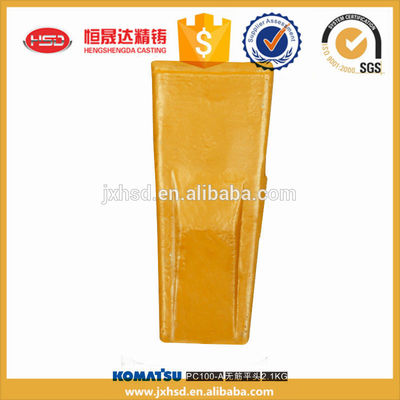 alloy steel casting mini excavator PC100 flat head bucket teeth