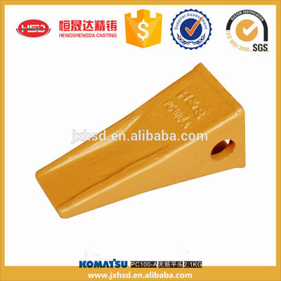 alloy steel casting mini excavator PC100 flat head bucket teeth